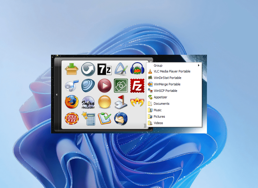 Appetizer: минималистичный и легковесный док с аккуратными иконками