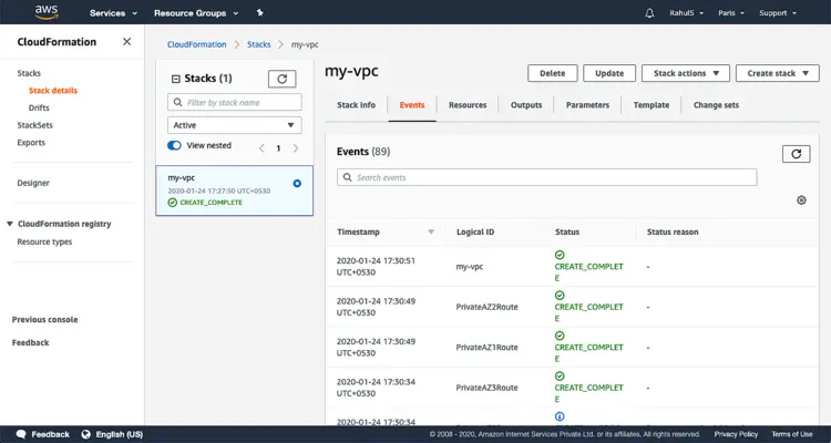 События стека