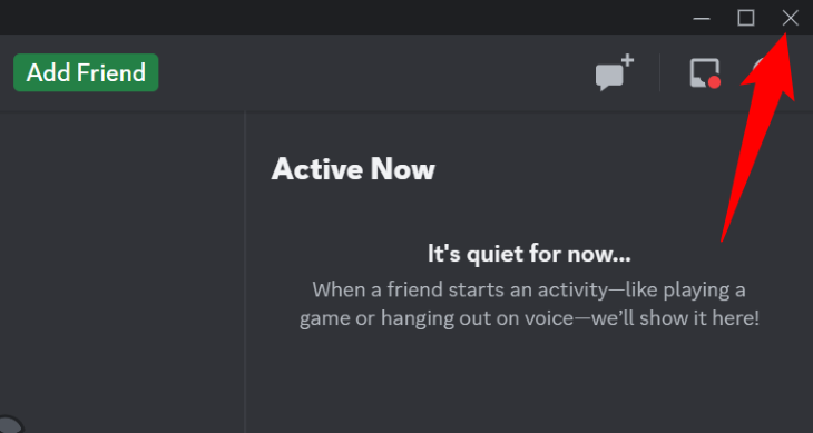 Нажмите крестик в правом верхнем углу окна приложения.
