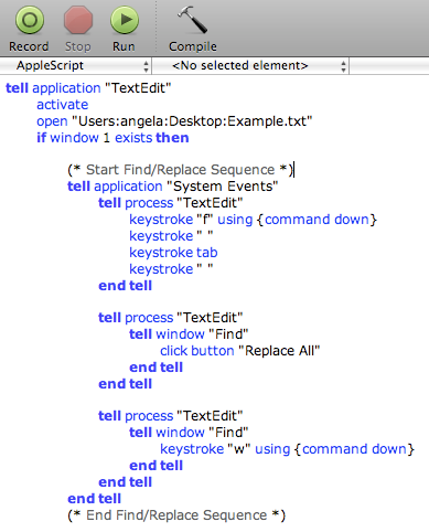 Пример окна сохранения и выпадающего меню