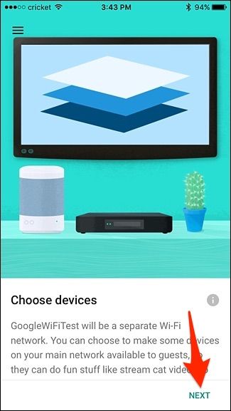 Список устройств, которые можно разрешить в гостевой сети (пример: Philips Hue)