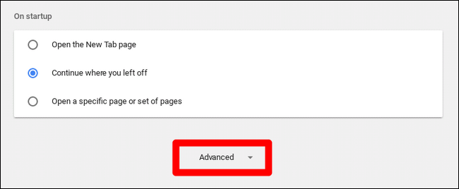 Раздел «Печать» в дополнительных настройках Chrome OS
