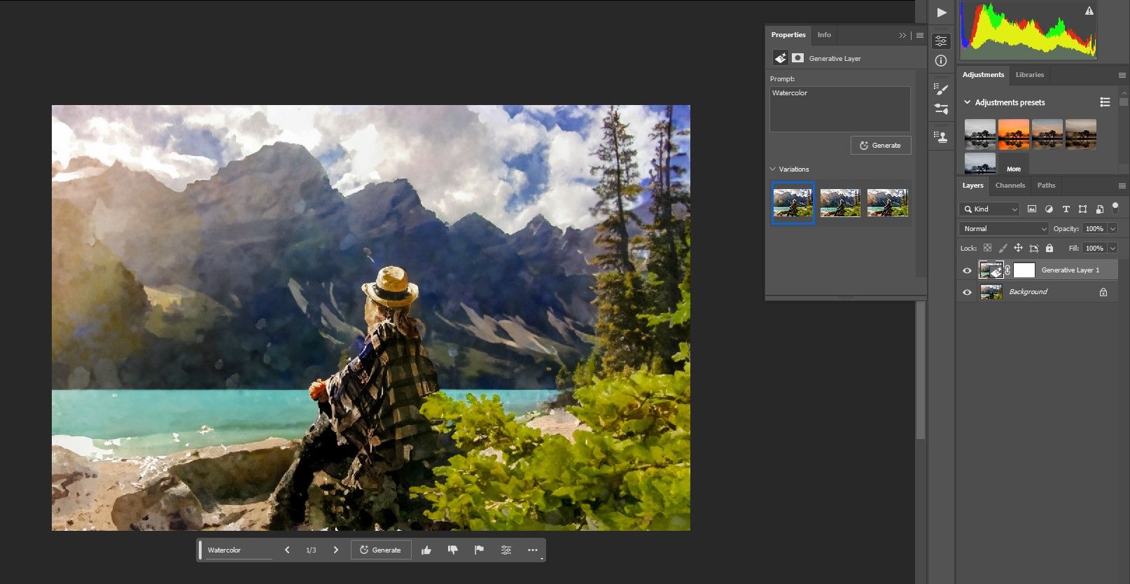 Выбор вариации из трёх вариантов