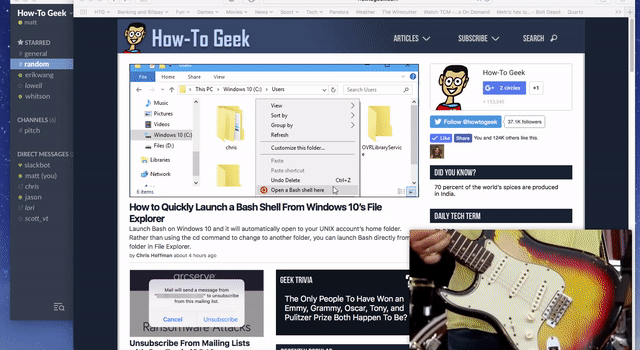 Плавающее окно PiP поверх других приложений и рабочих столов