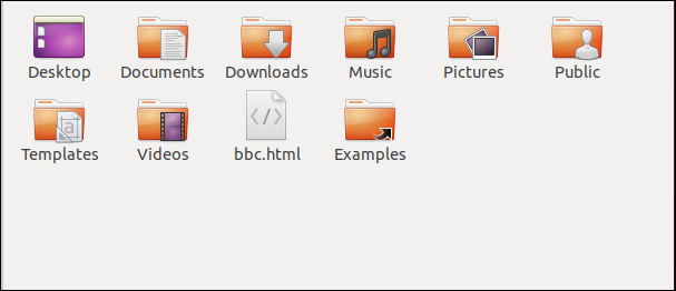 bbc.html файл, созданный curl, показанный в файловом менеджере.