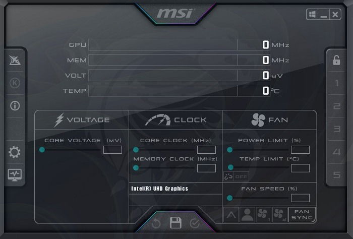 MSI Afterburner показывает температуру в игре