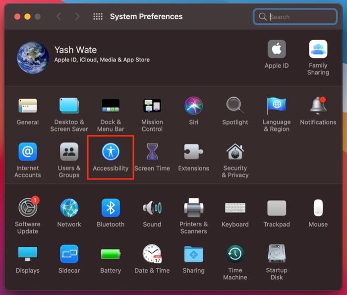 Настройка включения папок с автоматическим открытием в Системных настройках