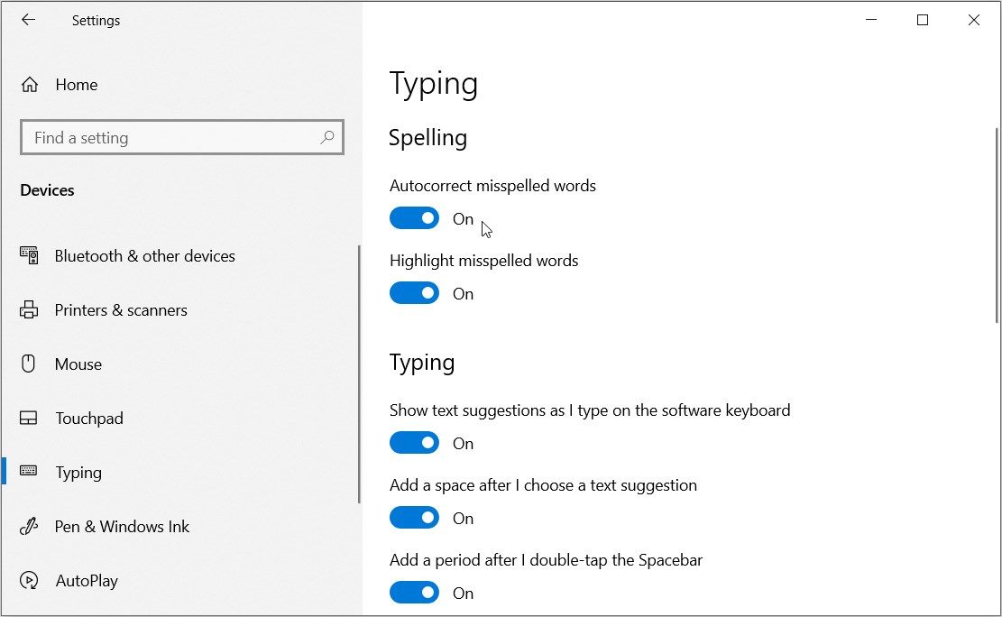 Окно параметров ввода и дополнительные параметры клавиатуры