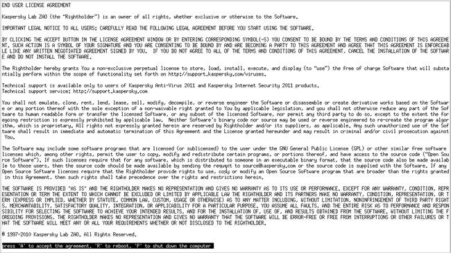 Принятие соглашения при старте Rescue Disk