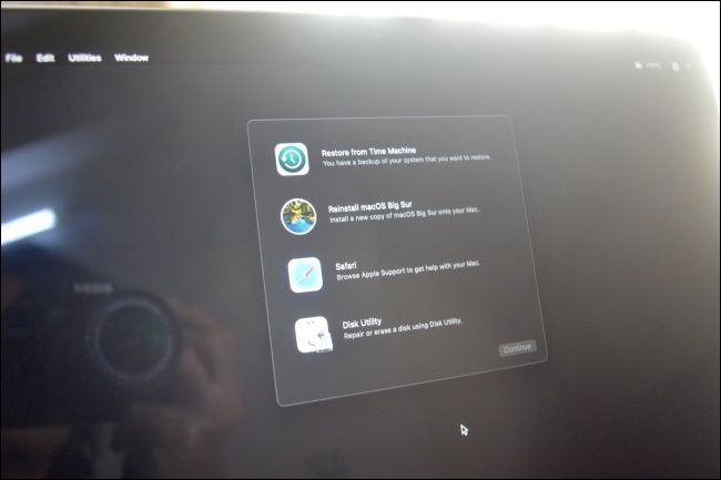 macOS Recovery Menu