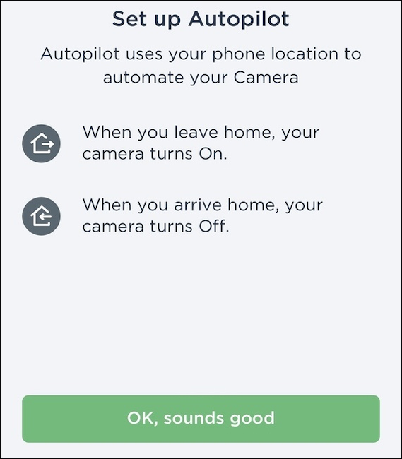 Autopilot choice for ecobee cameras