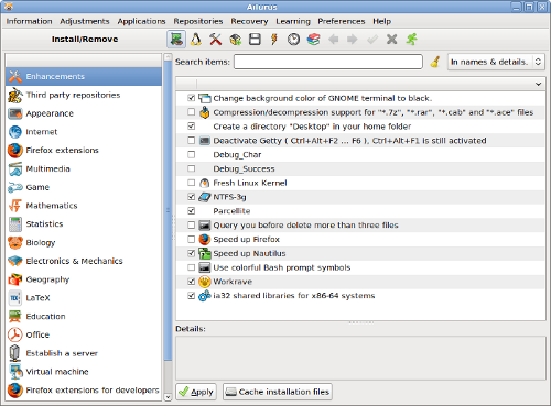Установка Ailurus 10.01.5 на Fedora