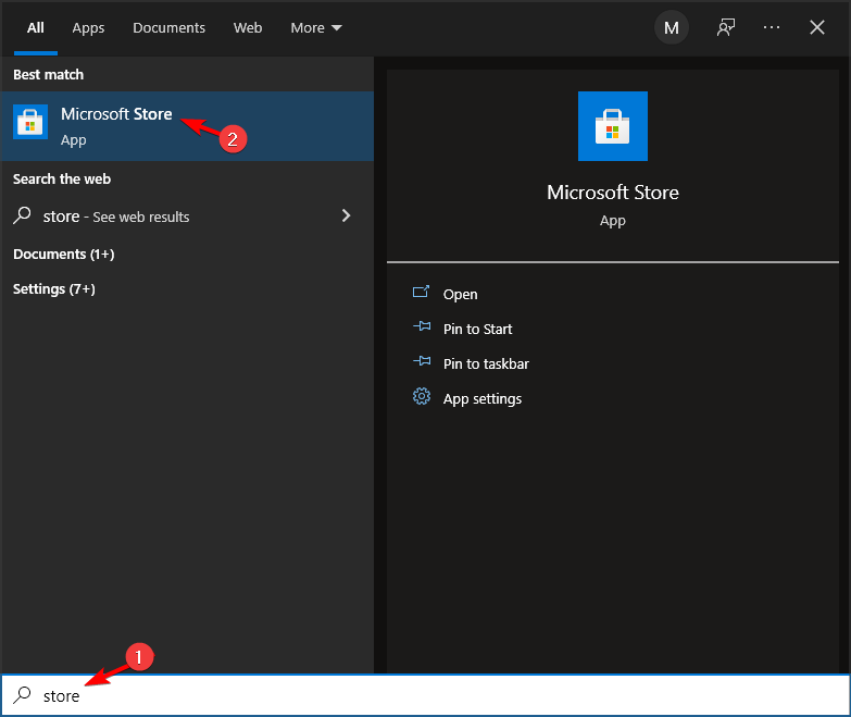 Иконка Microsoft Store в Windows