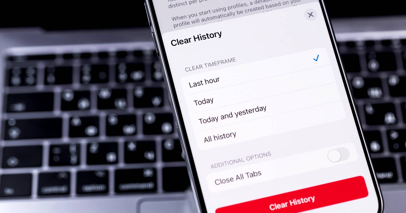 Чистка данных просмотра на iOS в Safari