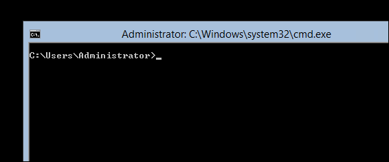 Консоль после перехода в Server Core