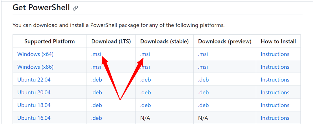 Выберите версию LTS или Stable.