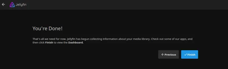 Завершение установки