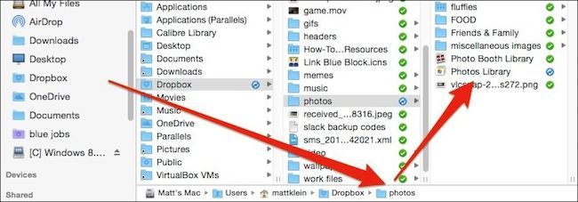 Иллюстрация перетаскивания Photos Library к новому месту в Finder