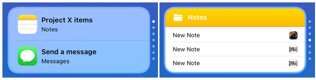 Пролистывание Умного стека вручную и автоматическое переключение