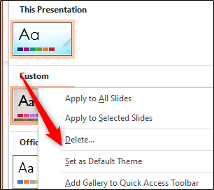 Установить тему по умолчанию