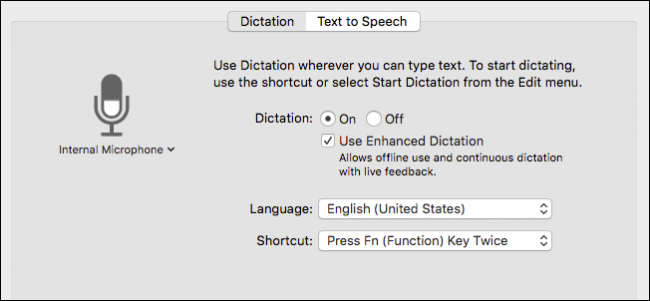 Управление Mac голосом через Улучшённую диктовку