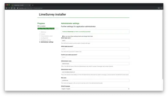 Настройки администратора