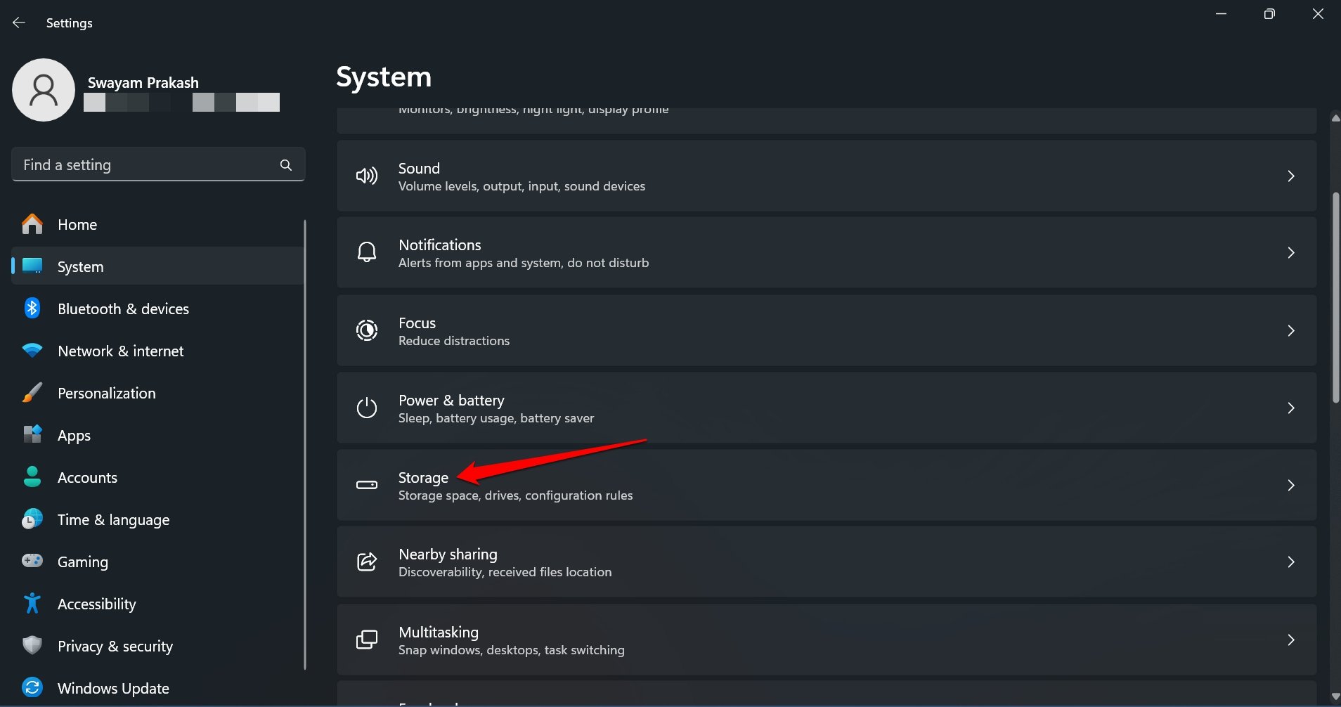 Хранилище Windows 11