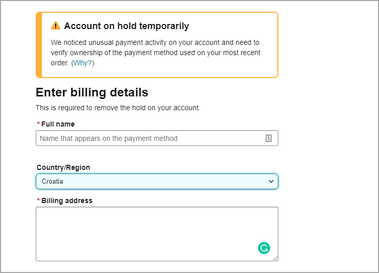 Разблокировать аккаунт Amazon — пошагово