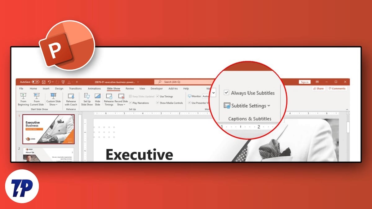 Живой перевод в PowerPoint — включить субтитры