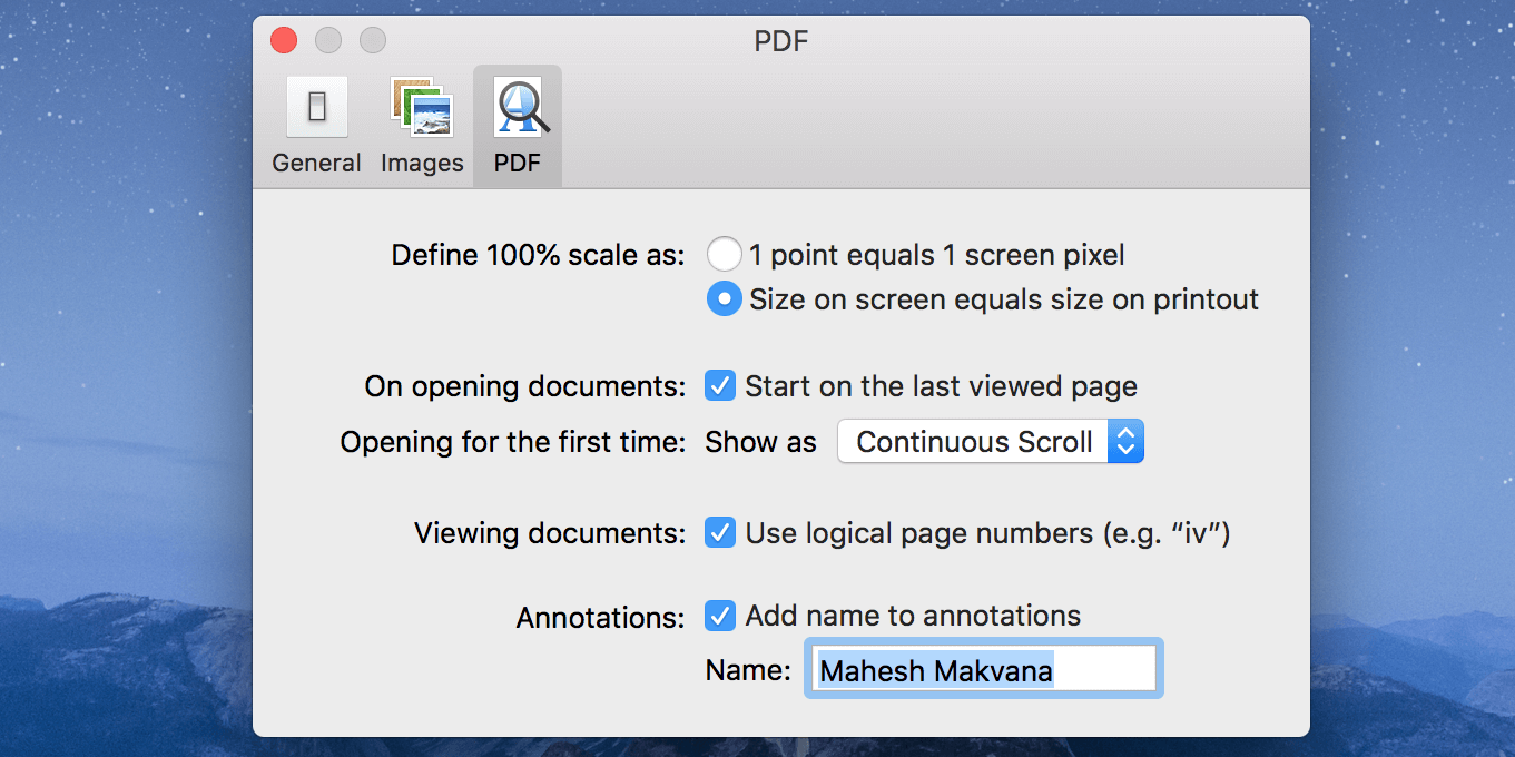 Настройка Preview на Mac — начать с последней просмотренной страницы