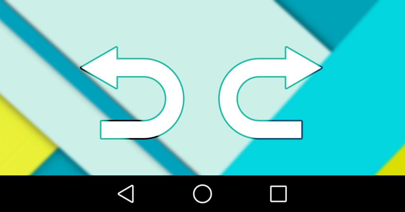 Иконка и пример работы Undo/Redo в Android