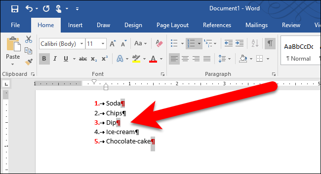 Выделение нескольких знаков абзаца для изменения формата