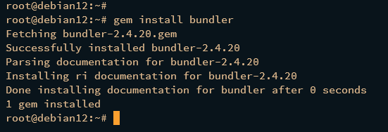 Установка Bundler