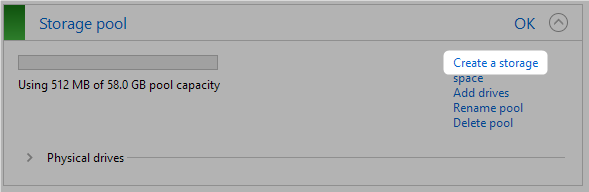 storage spaces add a drive