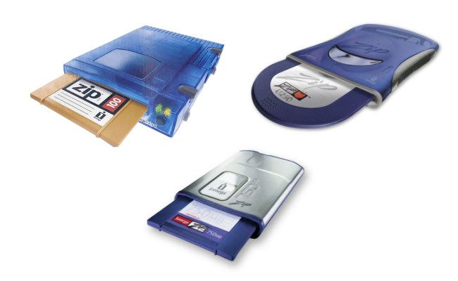 Iomega Zip‑приводы 100, 250 и 750 МБ
