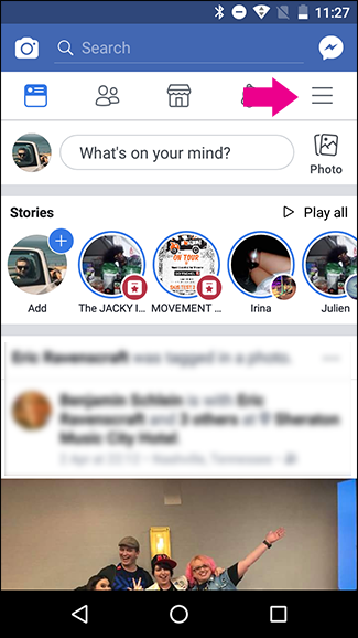 иконка меню с тремя линиями в Android
