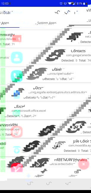 App móvel VirusTotal disponível na Play Store