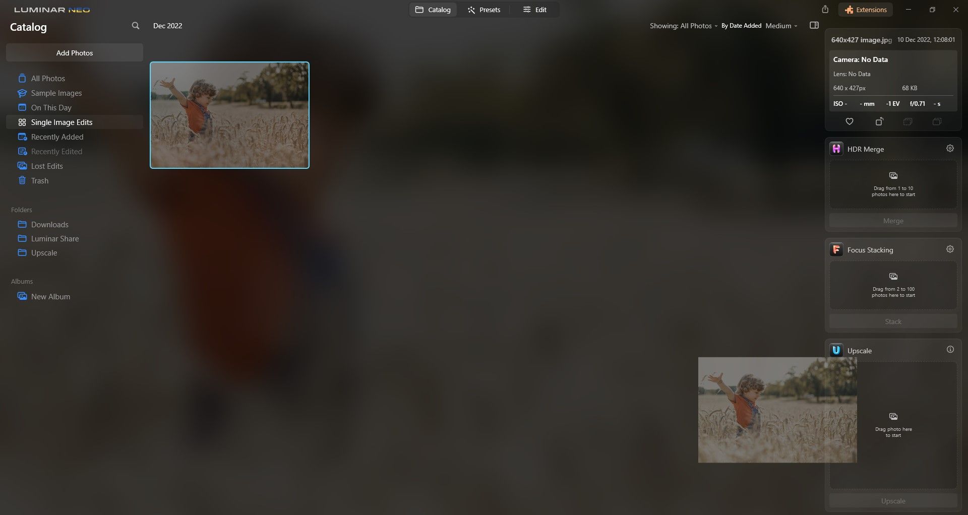 Шаг 5: Перетащить фото для запуска