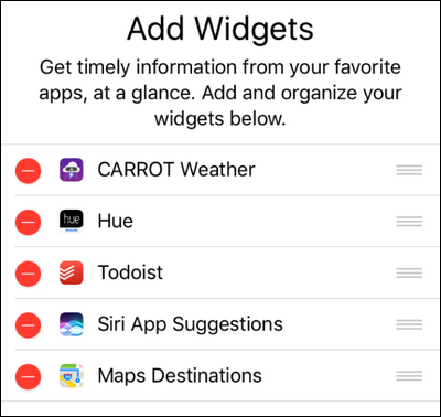 Порядок виджетов после перетаскивания