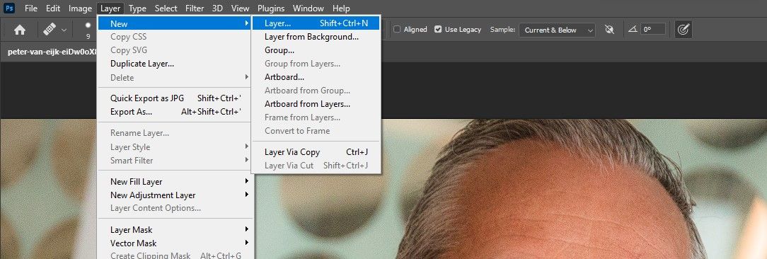 Новый слой для окраски