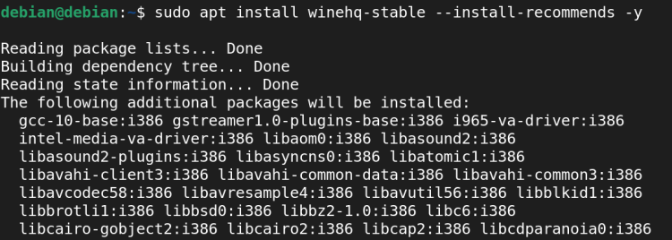 Установка стабильной версии Wine из WineHQ