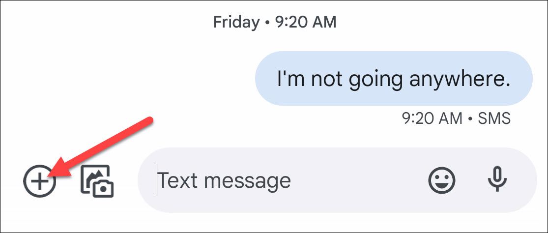 Нажмите кнопку «+» рядом с полем ввода.