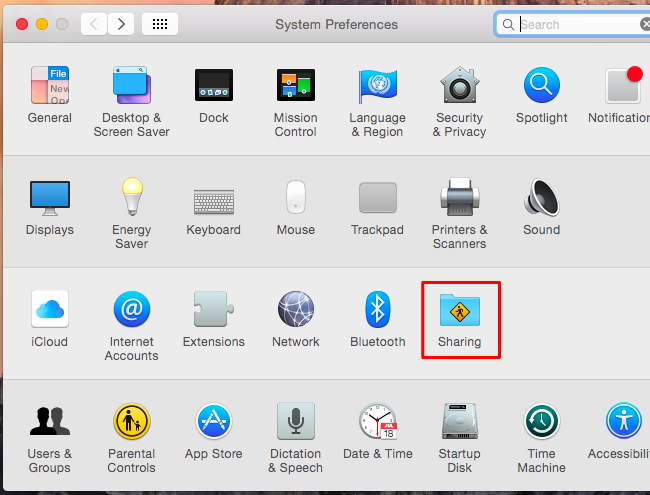Настройка общего доступа к CD/DVD на Mac