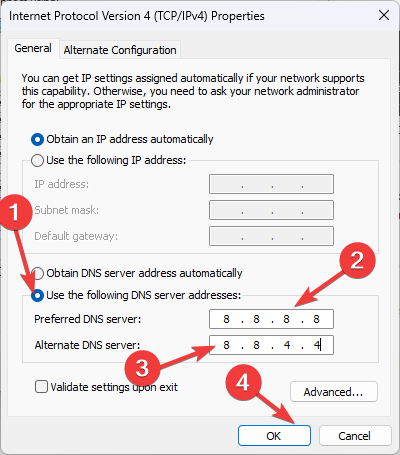 Esempio di configurazione DNS con Google DNS