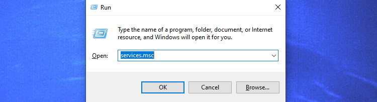 Окно Выполнить с 