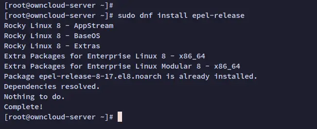 Установка ownCloud на Rocky Linux