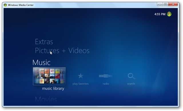 Windows Media Center: домашний медиаплеер