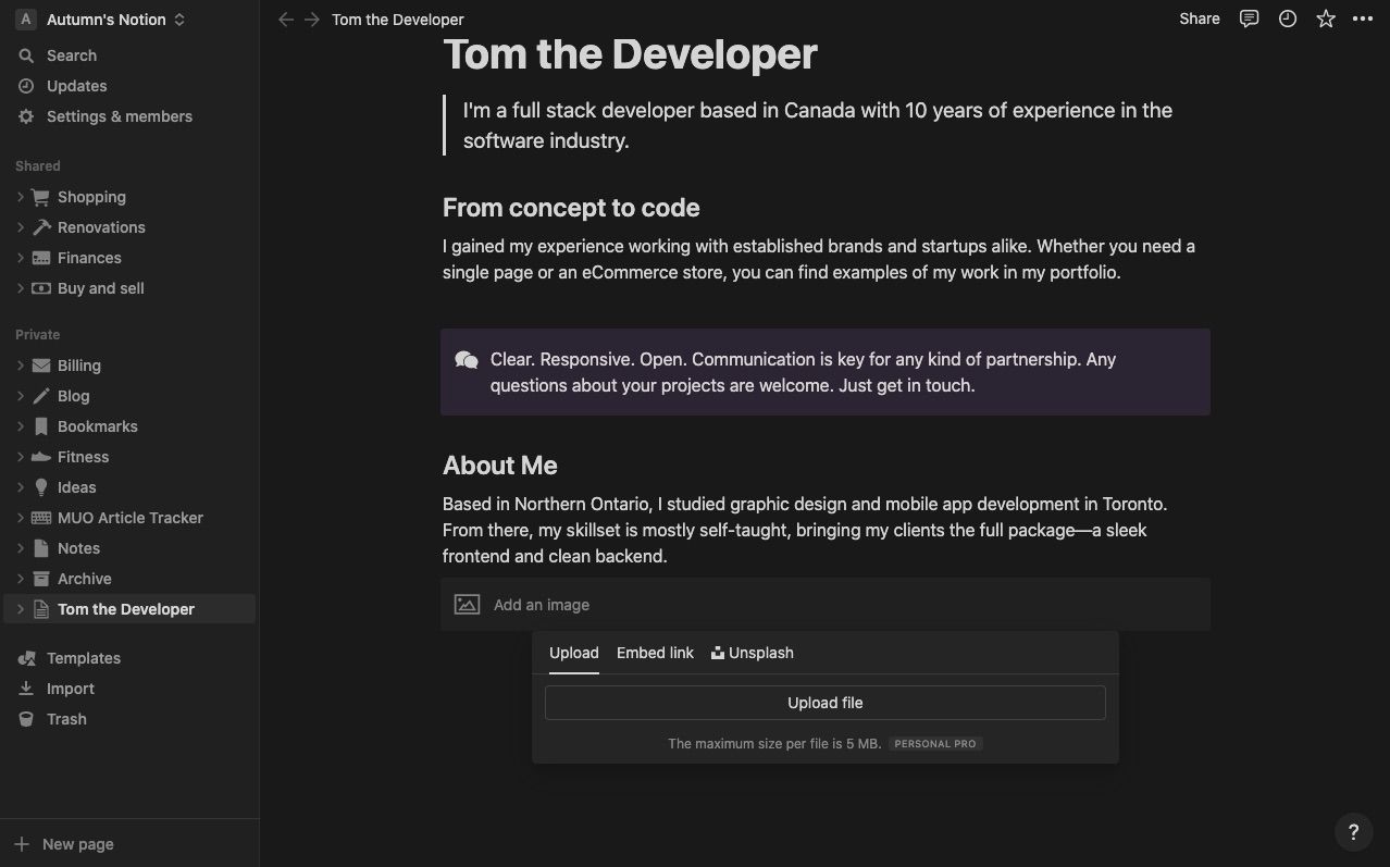 Вставка изображений и видео в Notion