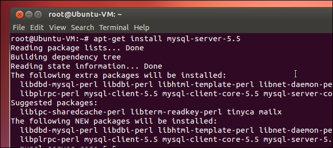 Ввод пароля при установке MySQL