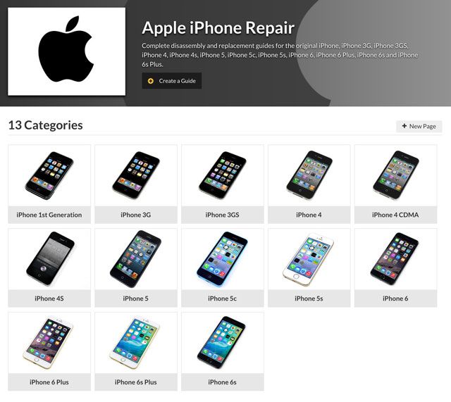 Экран с руководствами по ремонту экрана и инструментами на столе
